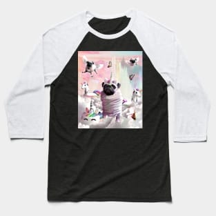 Pug Unicorn - Cute Funny Birthday Pugicorn Baseball T-Shirt